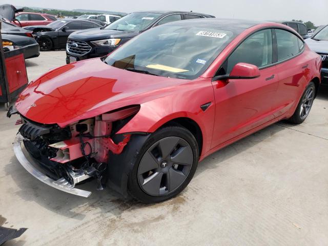 TESLA MODEL 3 2022 with VIN 5YJ3E1EB8NF290480 - Photo from auction