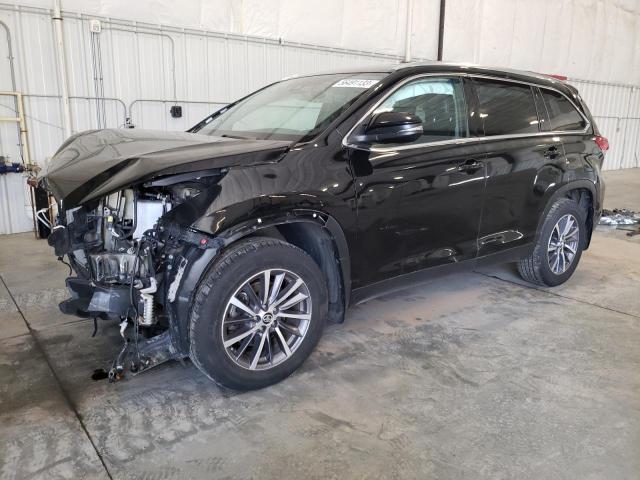 TOYOTA HIGHLANDER 2019 with VIN 5TDJZRFH0KS703416 - Photo from auction