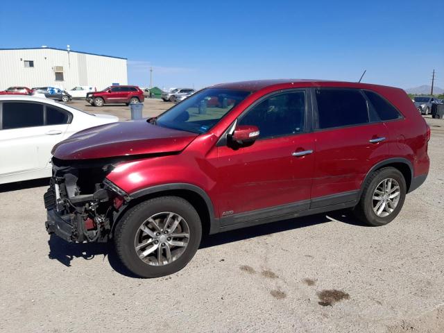 KIA SORENTO LX 2015 with VIN 5XYKTCA63FG592890 - Photo from auction