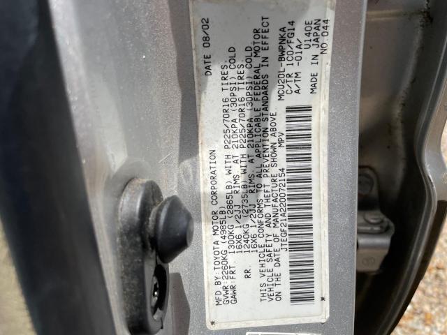 Photo 10 from auction – 2002 TOYOTA HIGHLANDER with VIN JTEGF21A220072154