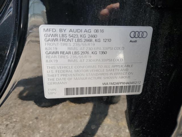 Photo 14 from auction – 2017 AUDI Q5 PREMIUM with VIN WA1M2AFPXHA045212
