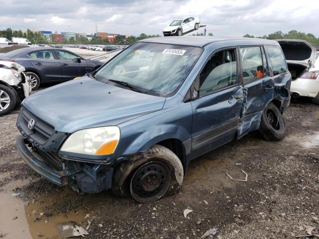 HONDA PILOT LX 2005 with VIN 2HKYF18105H526398 - Photo from auction
