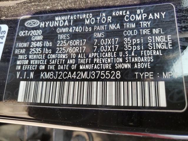 Photo 14 from auction – 2021 HYUNDAI TUCSON SE with VIN KM8J2CA42MU375528