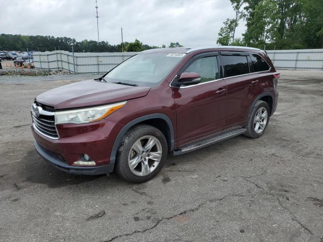 TOYOTA HIGHLANDER 2015 with VIN 5TDYKRFH4FS116516 - Photo from auction