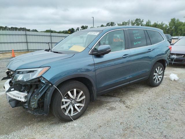 HONDA PILOT EX 2021 with VIN 5FNYF5H36MB040958 - Photo from auction