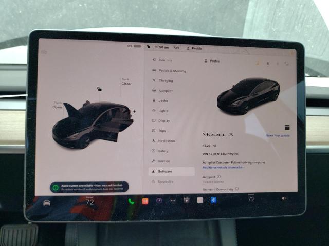 Photo 9 from auction – 2022 TESLA MODEL 3 with VIN 5YJ3E1EA4NF185765