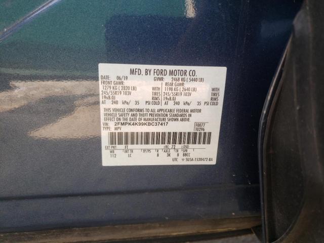 Photo 14 from auction – 2019 FORD EDGE TITAN with VIN 2FMPK4K99KBC37417