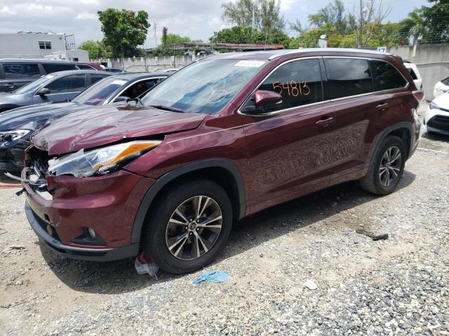 TOYOTA HIGHLANDER 2016 with VIN 5TDKKRFH2GS125321 - Photo from auction