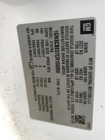 Photo 14 from auction – 2012 CHEVROLET TAHOE C150 with VIN 1GNSCBE07CR168858