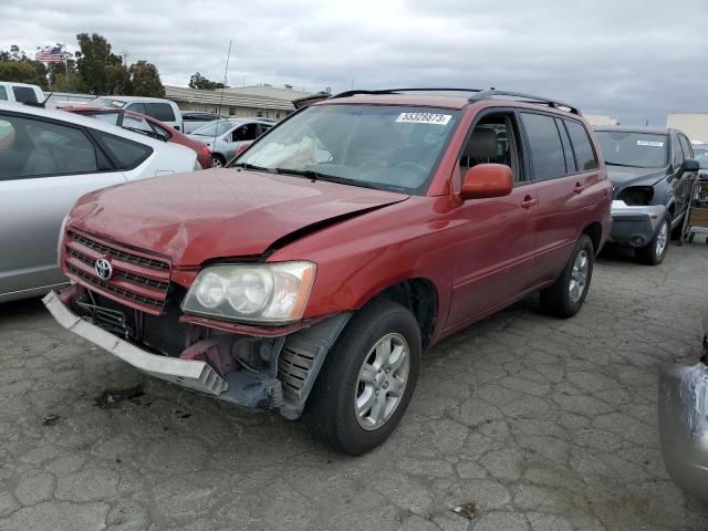 TOYOTA HIGHLANDER 2002 with VIN JTEGD21AX20039764 - Photo from auction