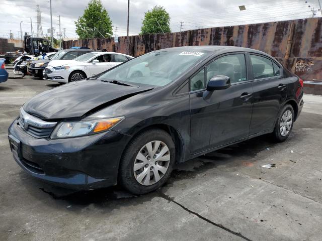 HONDA CIVIC LX 2012 with VIN 19XFB2F56CE384459 - Photo from auction