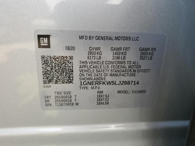 Photo 14 from auction – 2020 CHEVROLET TRAVERSE L with VIN 1GNERFKW5LJ298714