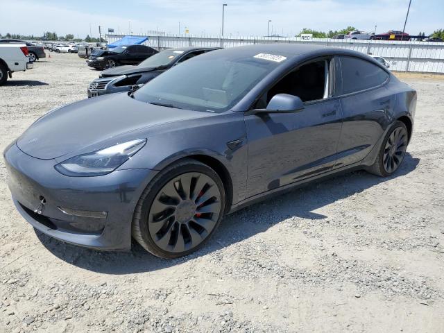 TESLA MODEL 3 2022 with VIN 5YJ3E1EC4NF363093 - Photo from auction