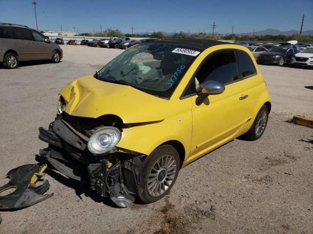FIAT 500 LOUNGE 2012 with VIN 3C3CFFER6CT347950 - Photo from auction