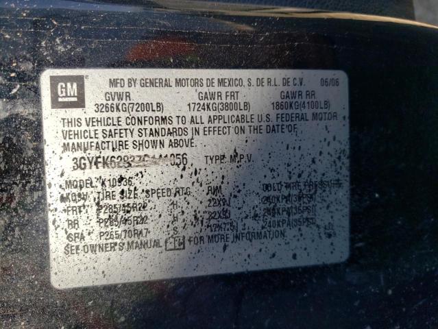 Photo 14 from auction – 2007 CADILLAC ESCALADE E with VIN 3GYFK62837G141056