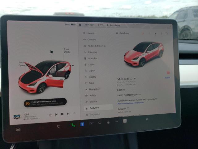 Photo 9 from auction – 2021 TESLA MODEL Y with VIN 5YJYGDEE8MF298329