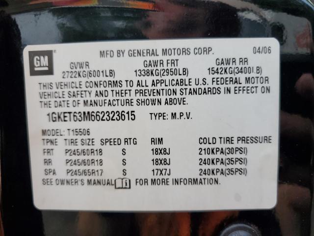 Photo 14 from auction – 2006 GMC ENVOY DENA with VIN 1GKET63M662323615