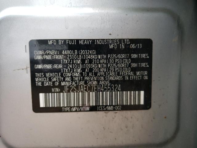 Photo 14 from auction – 2014 SUBARU FORESTER 2 with VIN JF2SJAEC7EH455324