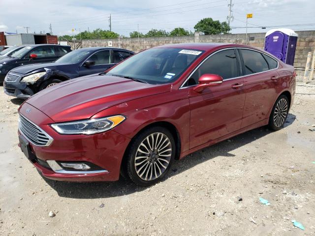FORD FUSION SE 2017 with VIN 3FA6P0HD0HR290481 - Photo from auction