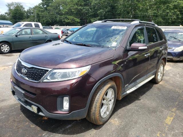 KIA SORENTO LX 2014 with VIN 5XYKTDA77EG497696 - Photo from auction