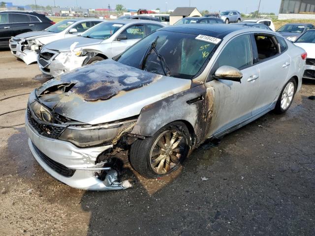 KIA OPTIMA EX 2018 with VIN 5XXGU4L37JG240095 - Photo from auction