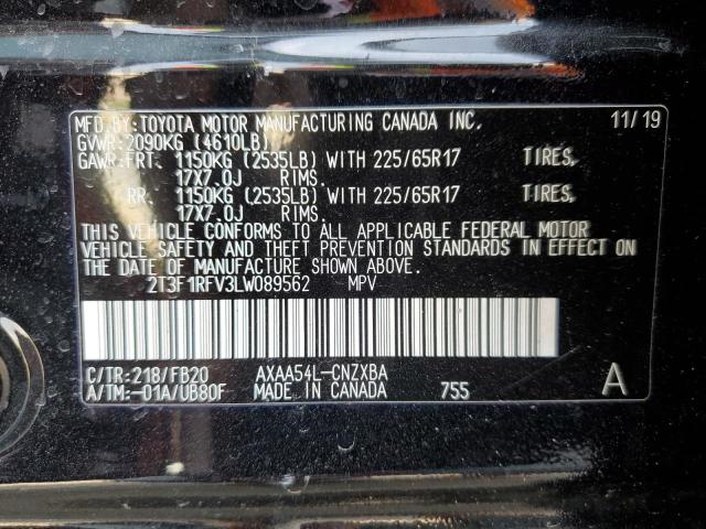 Photo 14 from auction – 2020 TOYOTA RAV4 LE with VIN 2T3F1RFV3LW089562