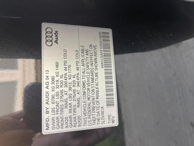 Photo 10 from auction – 2013 AUDI Q7 with VIN WA1LGAFE1DD014600