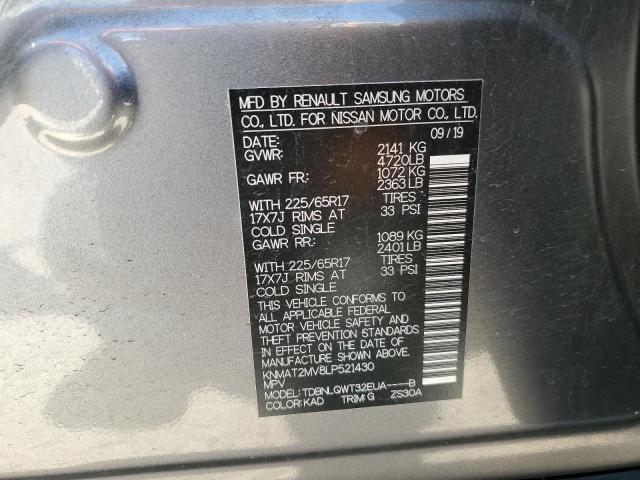 Photo 14 from auction – 2020 NISSAN ROGUE S with VIN KNMAT2MV8LP521430