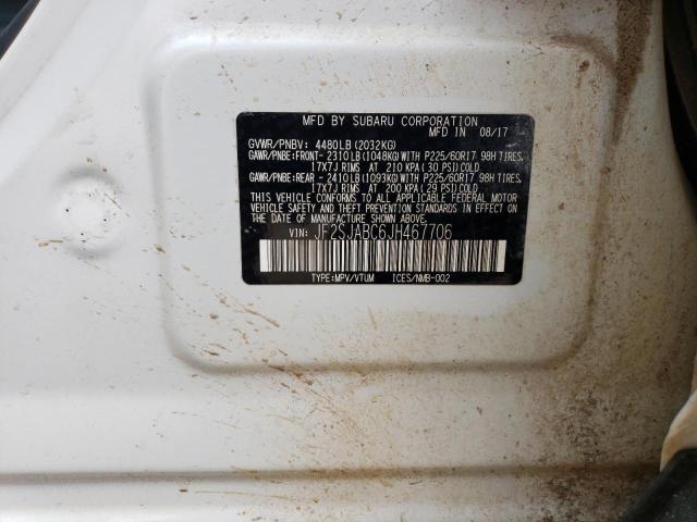 Photo 14 from auction – 2018 SUBARU FORESTER 2 with VIN JF2SJABC6JH467706