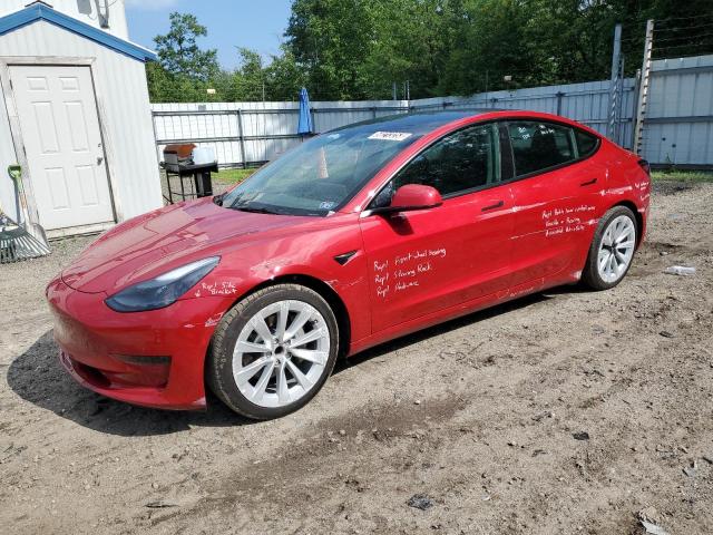 TESLA MODEL 3 2022 with VIN 5YJ3E1EA3NF286523 - Photo from auction