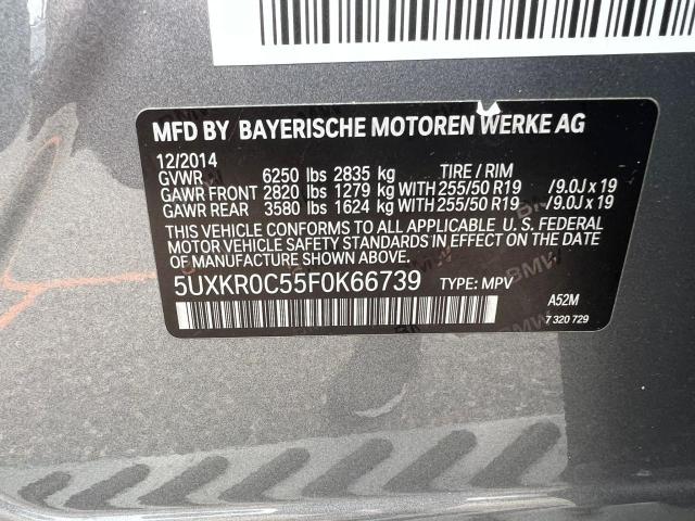 Photo 10 from auction – 2015 BMW X5 XDRIVE3 with VIN 5UXKR0C55F0K66739