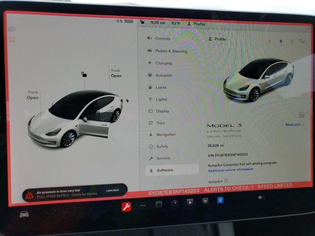 Photo 9 from auction – 2022 TESLA MODEL 3 with VIN 5YJ3E1EB3NF145203
