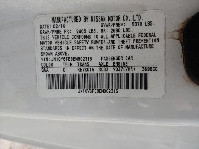 Photo 10 from auction – 2014 INFINITI Q60 BASE with VIN JN1CV6FE9EM902315