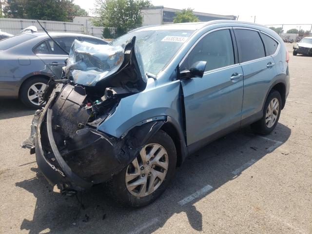 HONDA CR-V EXL 2015 with VIN 2HKRM4H79FH670386 - Photo from auction