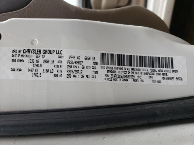 Photo 14 from auction – 2013 CHRYSLER TOWN & COU with VIN 2C4RC1CG7DR531589