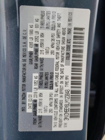 Photo 14 from auction – 2020 MAZDA CX-30 PREM with VIN 3MVDMBEM8LM123848