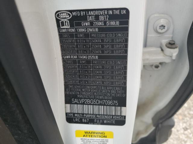 Photo 14 from auction – 2013 LAND ROVER RANGE ROVE with VIN SALVP2BG5DH709675