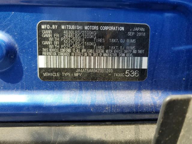 Photo 14 from auction – 2019 MITSUBISHI ECLIPSE CR with VIN JA4AT5AA5KZ011293