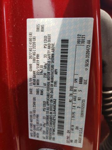 Photo 14 from auction – 2020 FORD ESCAPE TIT with VIN 1FMCU0DZ1LUA66382