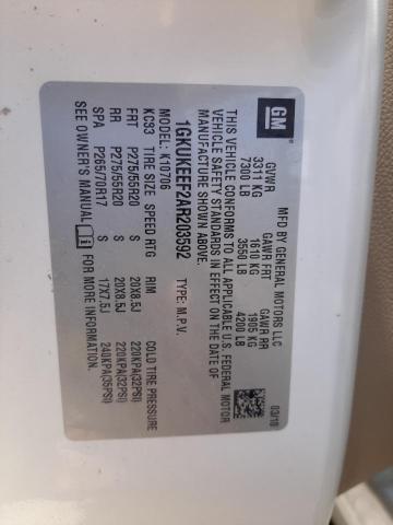 Photo 14 from auction – 2010 GMC YUKON DENA with VIN 1GKUKEEF2AR203592