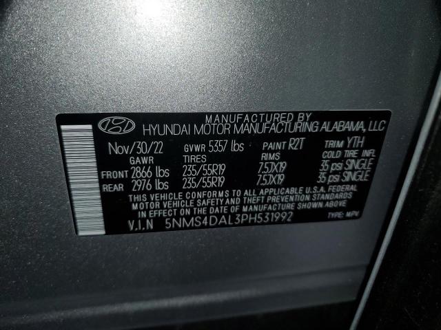 Photo 14 from auction – 2023 HYUNDAI SANTA FE L with VIN 5NMS4DAL3PH531992