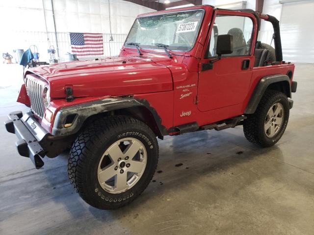 JEEP WRANGLER / 2000 with VIN 1J4FA49S9YP803762 - Photo from auction