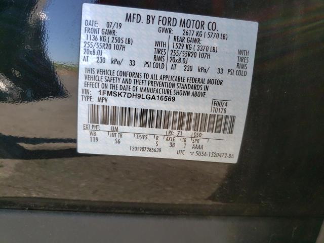Photo 14 from auction – 2020 FORD EXPLORER X with VIN 1FMSK7DH9LGA16569