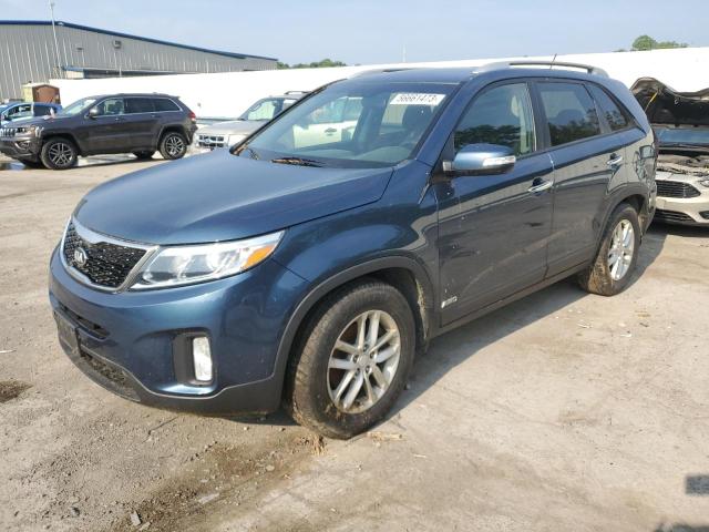 KIA SORENTO LX 2014 with VIN 5XYKTCA67EG455739 - Photo from auction