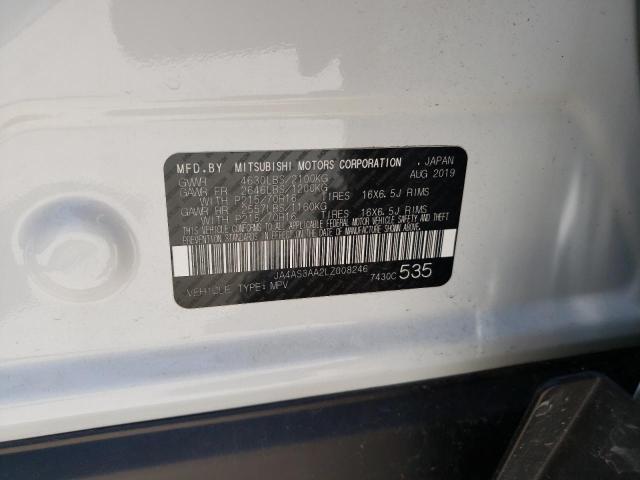 Photo 14 from auction – 2020 MITSUBISHI ECLIPSE CR with VIN JA4AS3AA2LZ008246