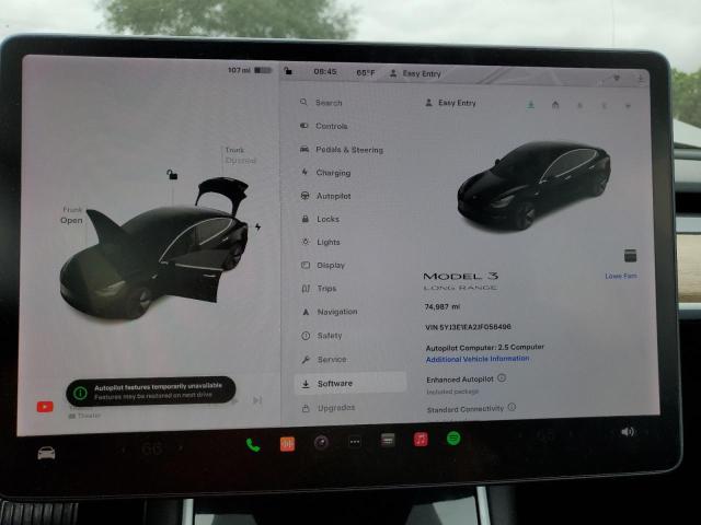 Photo 9 from auction – 2018 TESLA MODEL 3 with VIN 5YJ3E1EA2JF056496