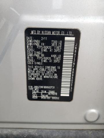 Photo 14 from auction – 2011 INFINITI QX56 with VIN JN8AZ2NF8B9502731
