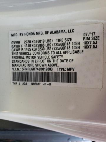 Photo 14 from auction – 2018 HONDA ODYSSEY EX with VIN 5FNRL6H74JB019303