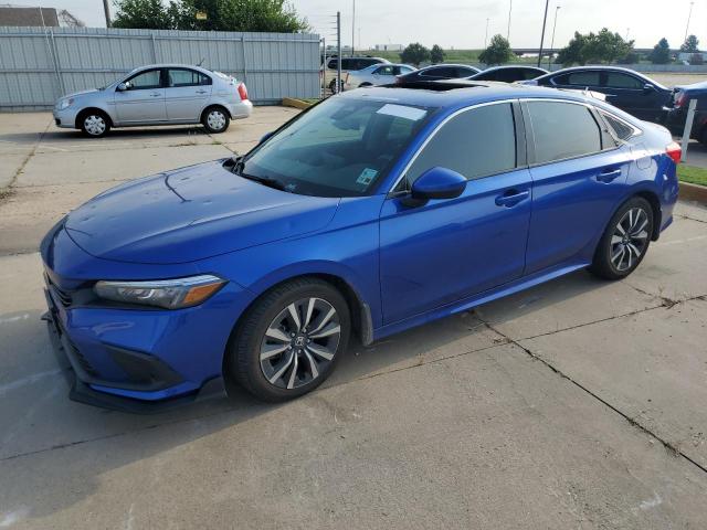 HONDA CIVIC EX 2022 with VIN 2HGFE1F7XNH304754 - Photo from auction