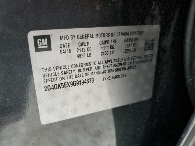 Photo 14 from auction – 2016 BUICK REGAL with VIN 2G4GK5EX9G9194678